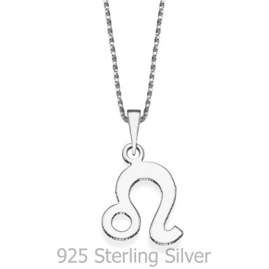 Pendant and Necklace in 925 Sterling Silver - Leo