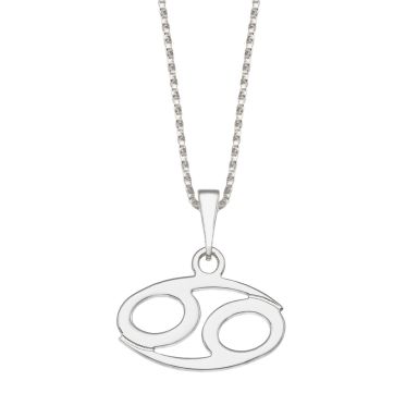 Pendant and Necklace in 925 Sterling Silver - Cancer