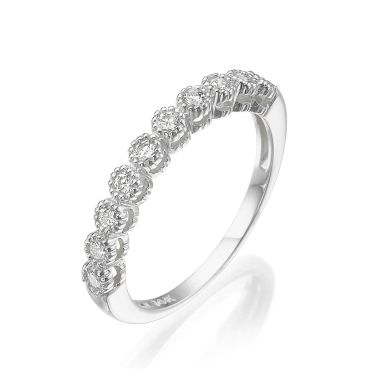 14K  White Gold Diamond Ring  - Izabel