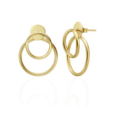 14K Yellow Gold Women's Earrings - Petra