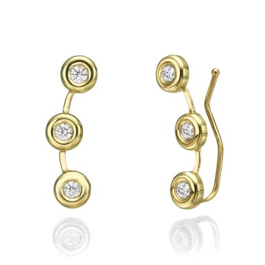 14K Yellow Gold Women's Earrings - Tucana