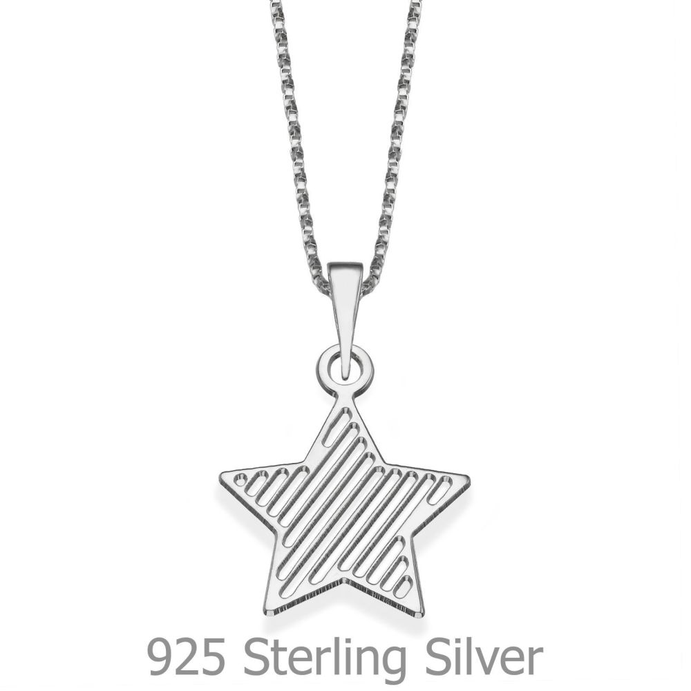 Girl's Jewelry | Pendant and Necklace in 925 Sterling Silver - Star of the Party