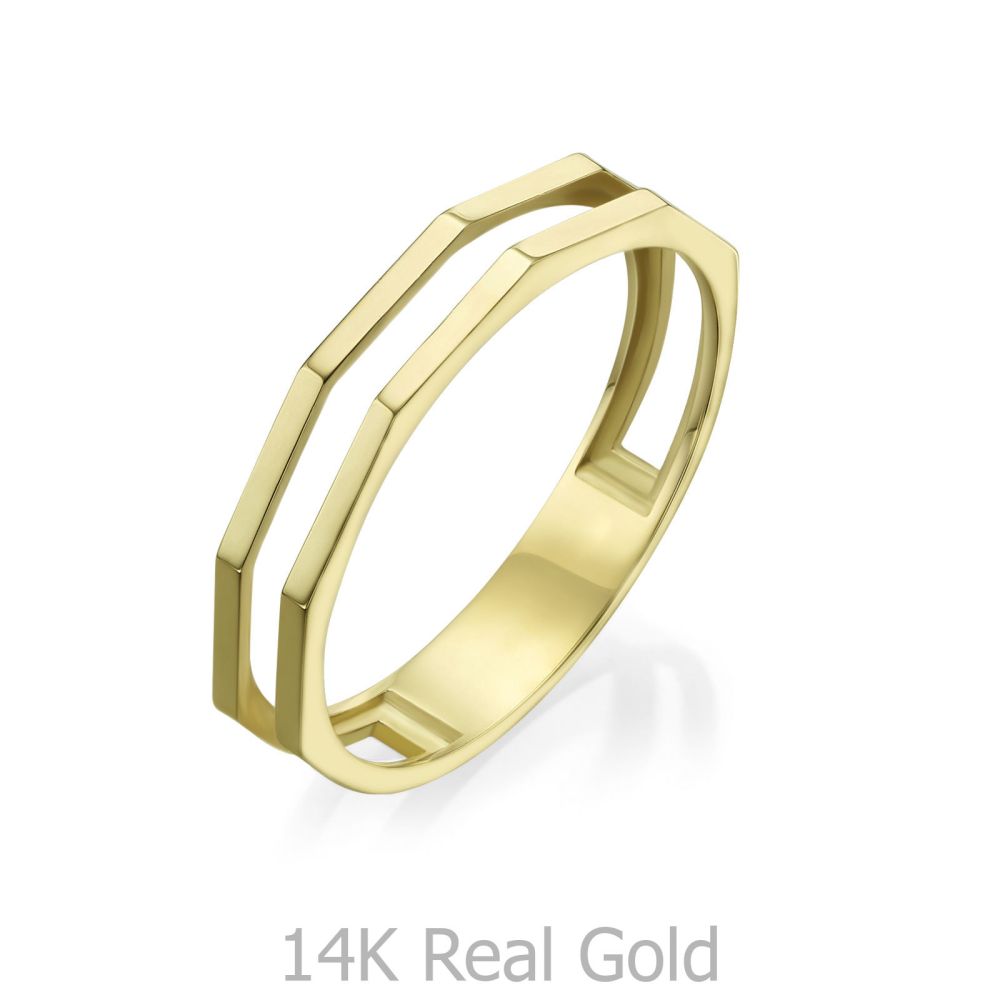 Women’s Gold Jewelry | 14K Yellow Gold Ring - Milano