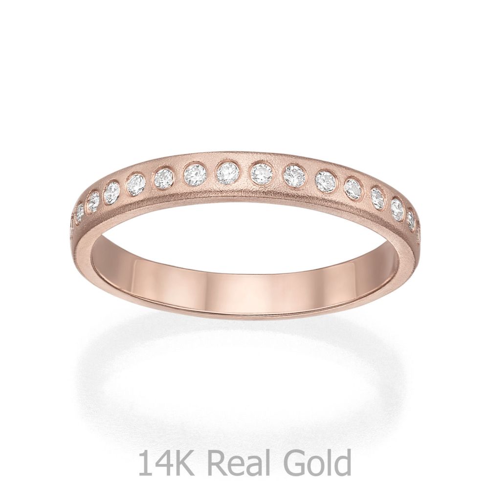 Diamond Jewelry | 14K Rose Gold Diamond Ring - Kim
