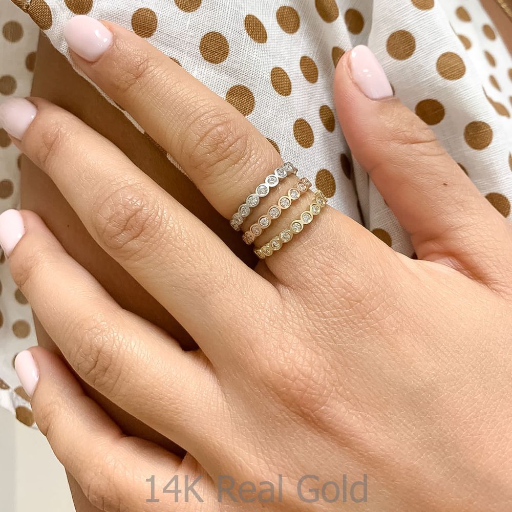 Diamond Jewelry | 14K Yellow Gold Diamond Ring - Ashley