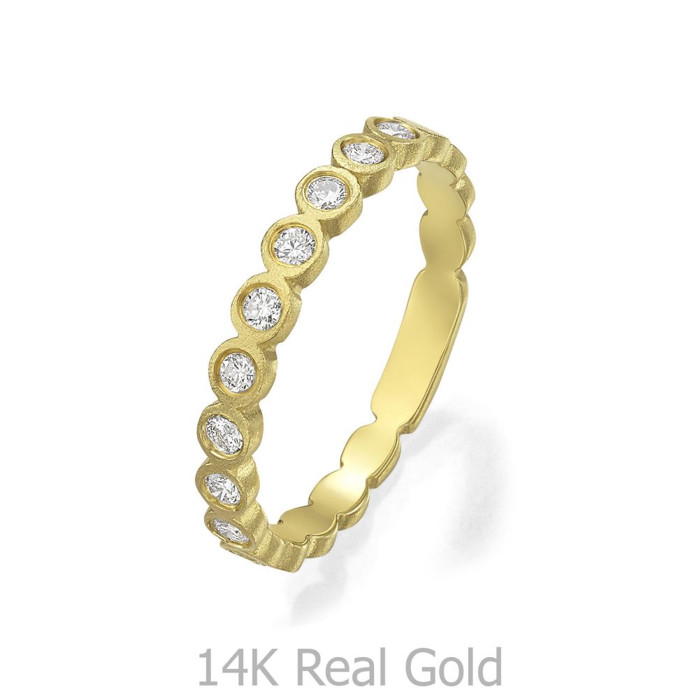 Diamond Jewelry | 14K Yellow Gold Diamond Ring - Ashley