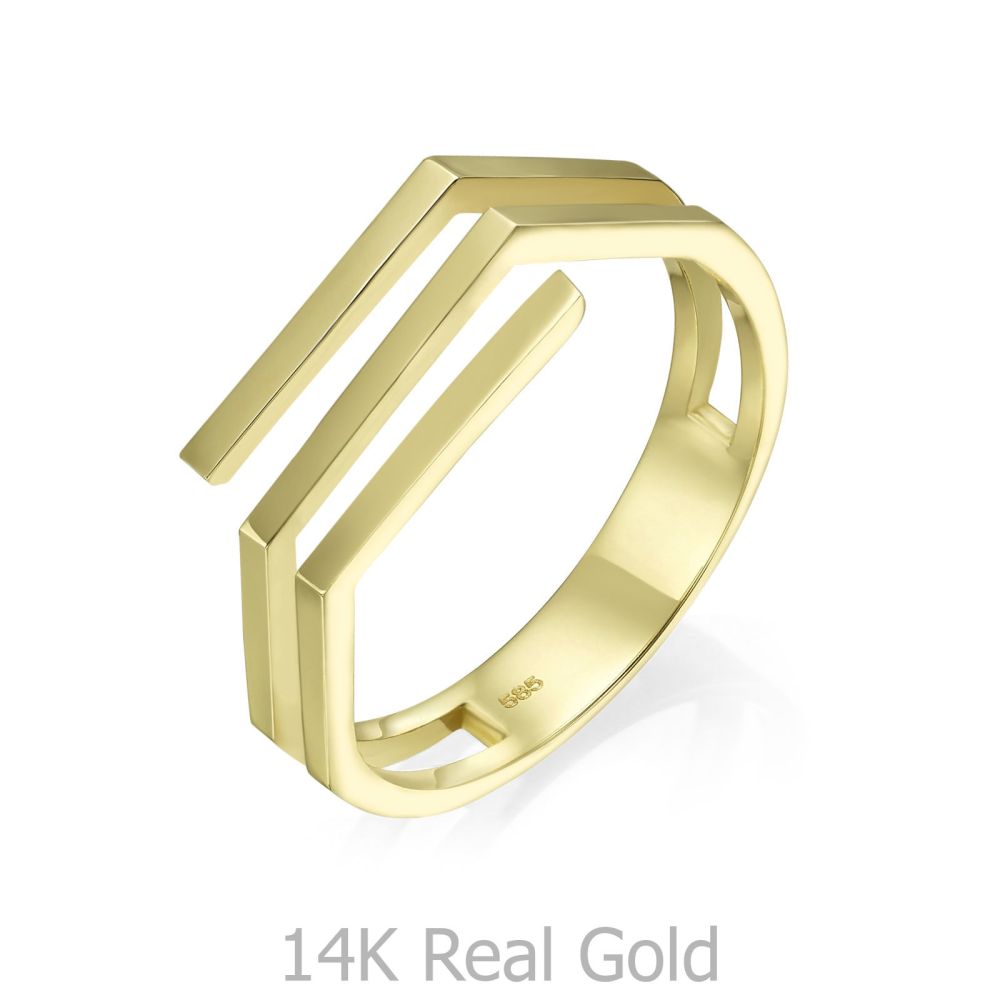 Women’s Gold Jewelry | 14K Yellow Gold Ring - Aline
