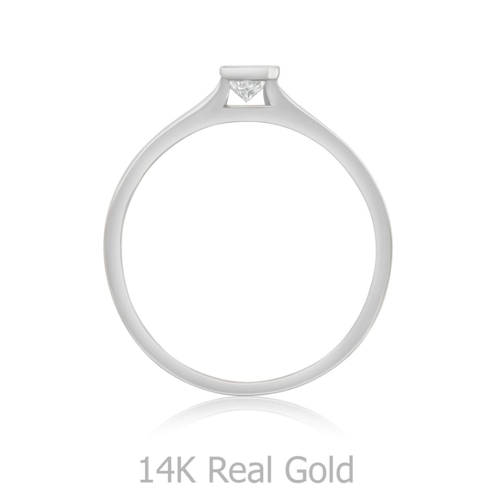 Diamond Jewelry | 14K White Gold Diamond Ring - Skyy
