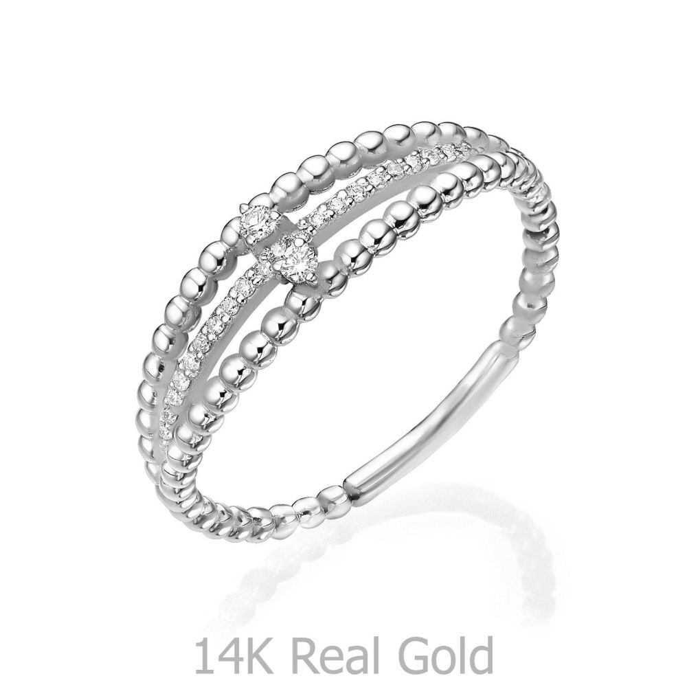 Diamond Jewelry | 14K White Gold Rings - Destine