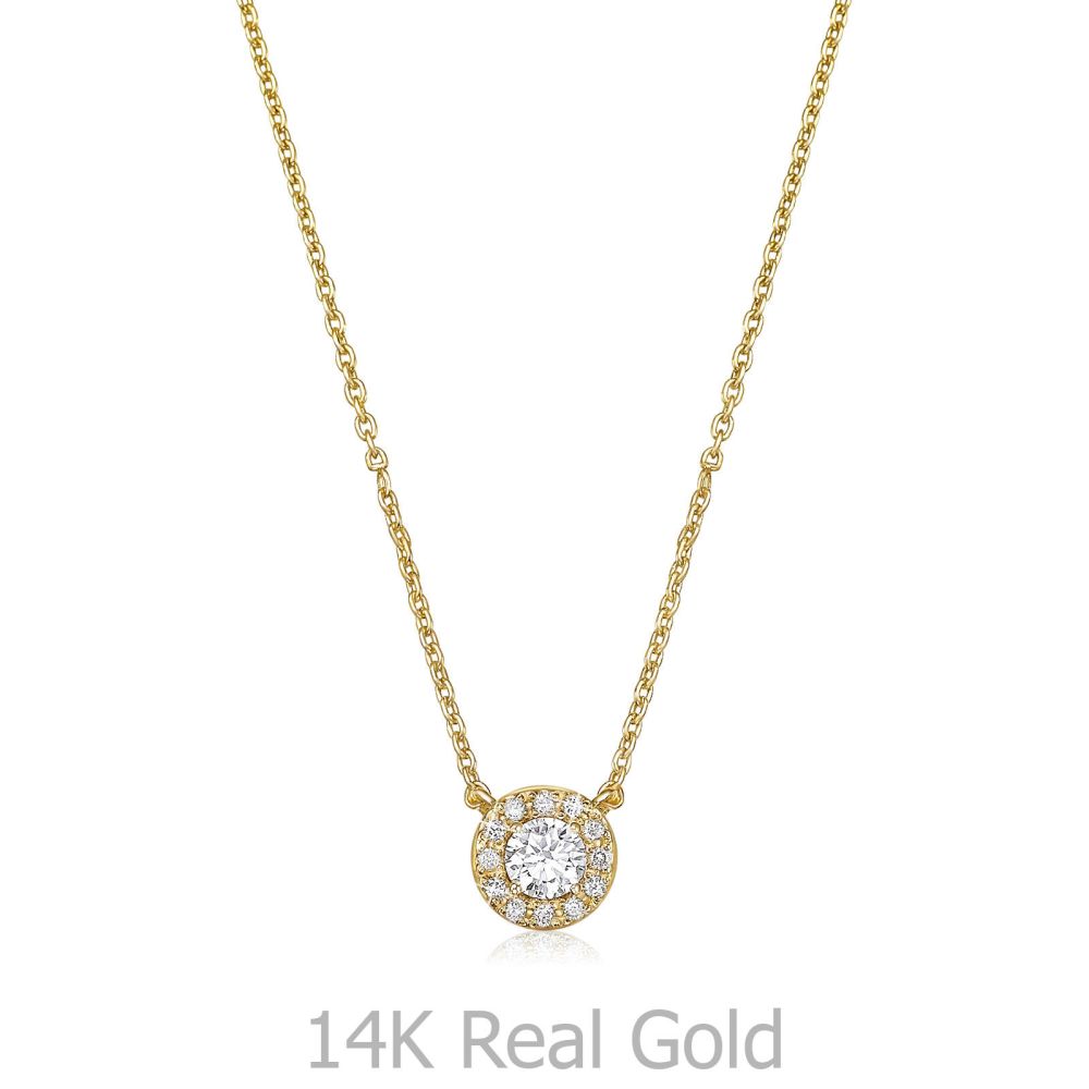 Women’s Gold Jewelry | 14K Yellow Gold Diamond Women's Pendant - Maribel