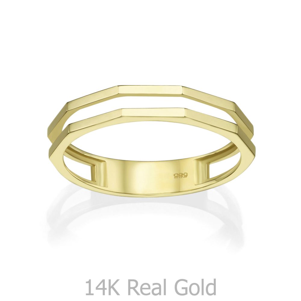 Women’s Gold Jewelry | 14K Yellow Gold Ring - Milano