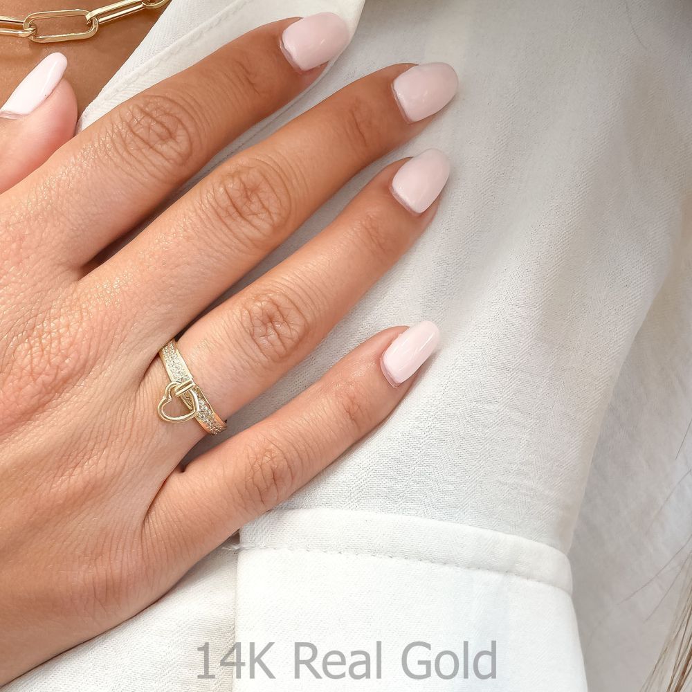 Women’s Gold Jewelry | 14K Yellow Gold Rings - Mabel Heart