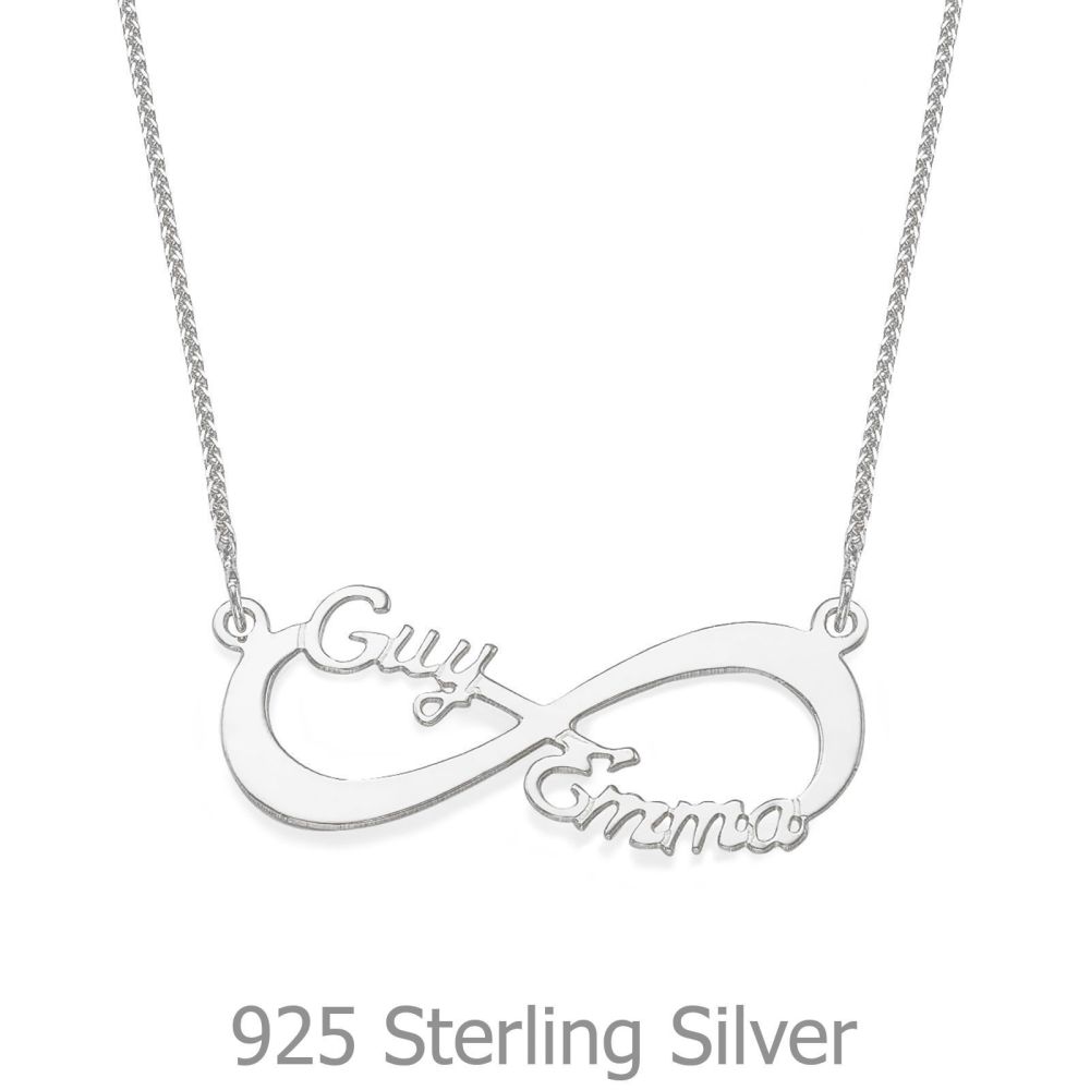 Personalized Necklaces | 928 Sterling Silver MOM Necklace - Infinity Love Necklace