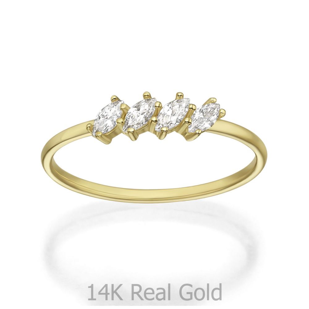 gold rings | 14K Yellow Gold Rings - Morgan
