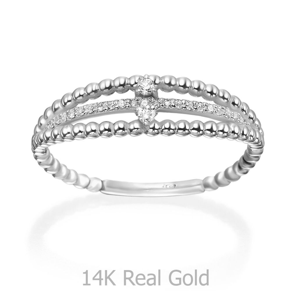 Diamond Jewelry | 14K White Gold Rings - Destine
