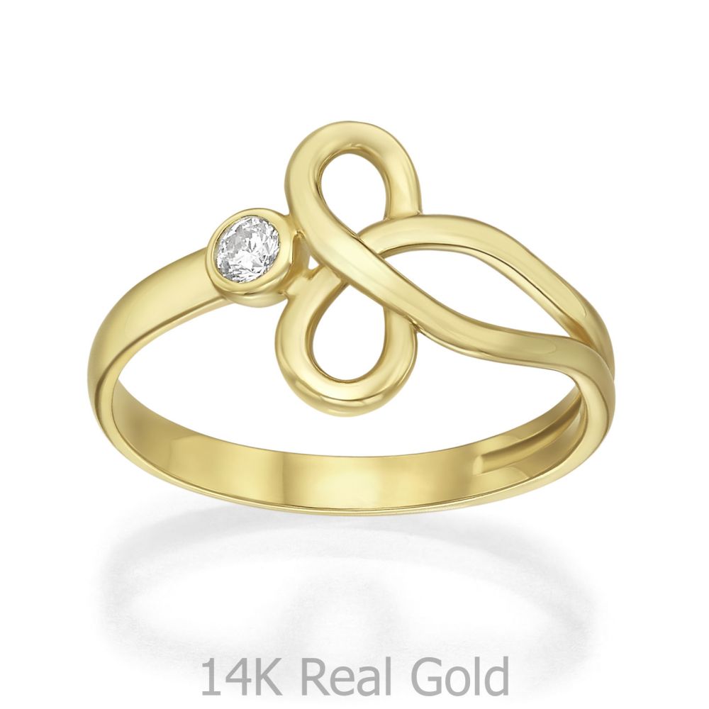 gold rings | 14K Yellow Gold Rings - Gaia