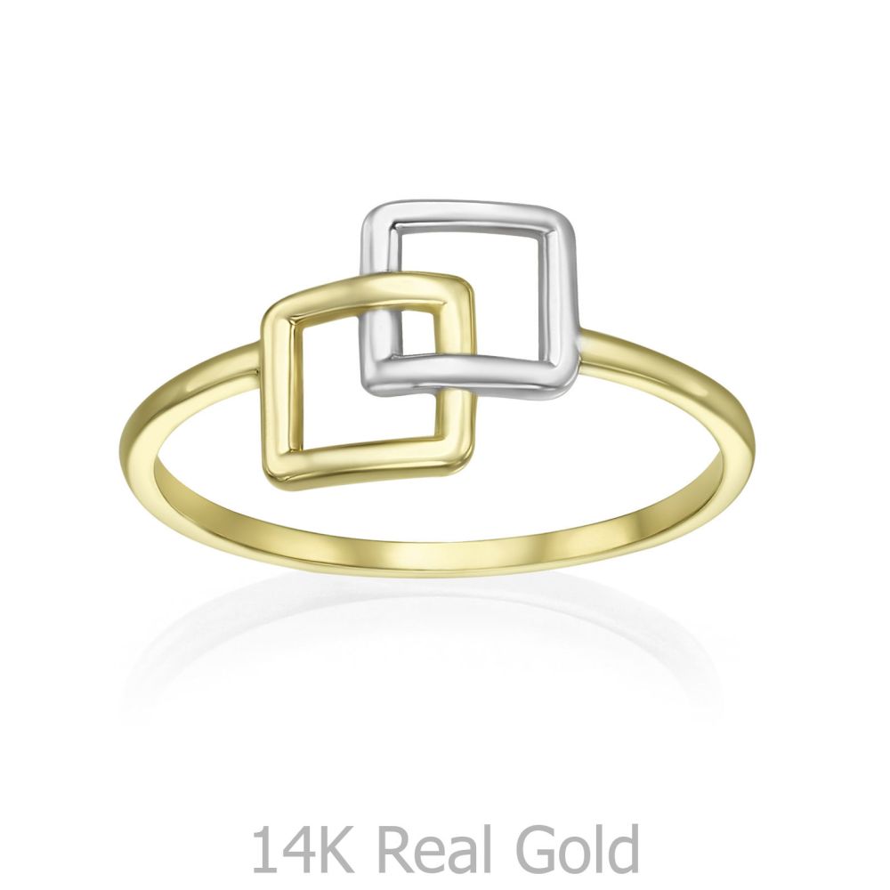 Women’s Gold Jewelry | 14K White & Yellow Gold Ring - Alice