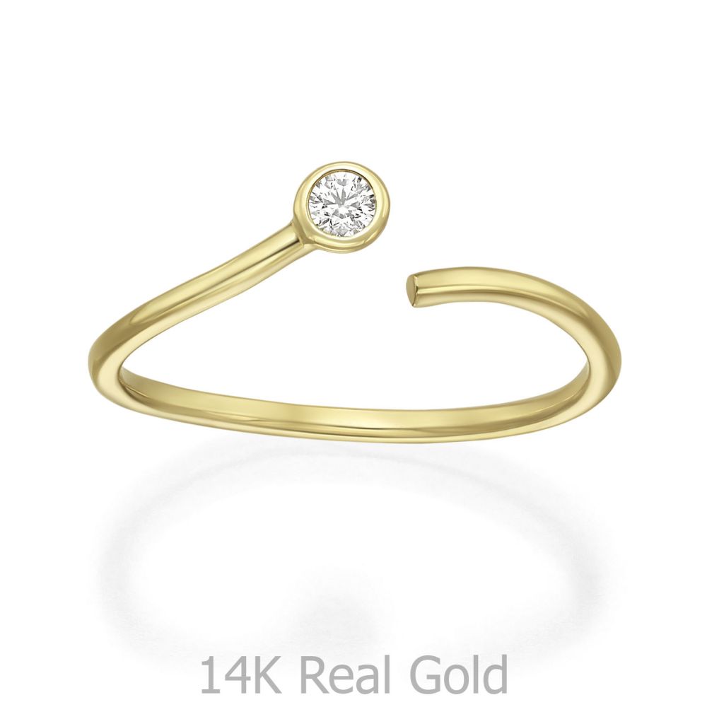 gold rings | 14K Yellow Gold Rings - Mia