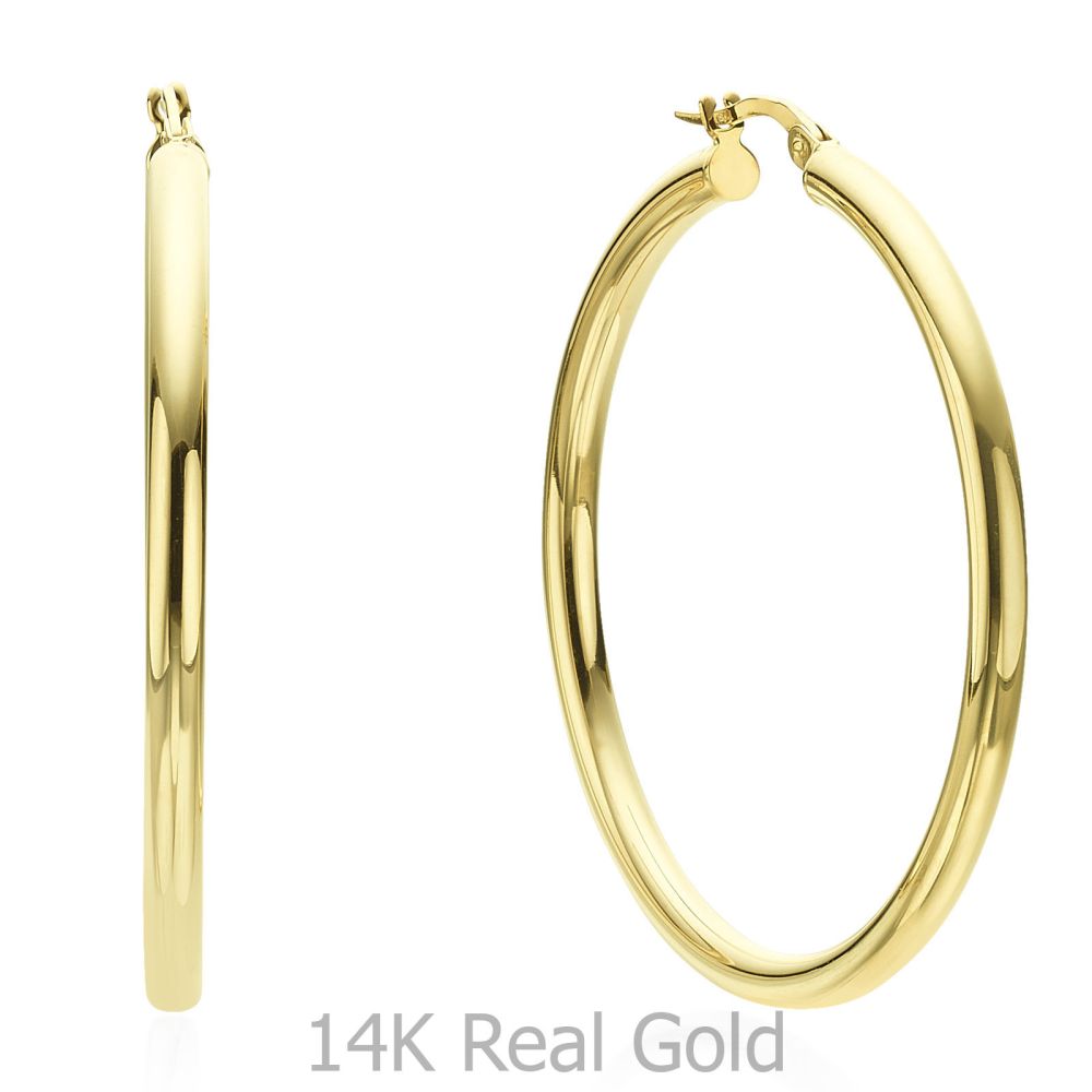 Women’s Gold Jewelry | 14K Yellow Gold Women's Earrings - XL
