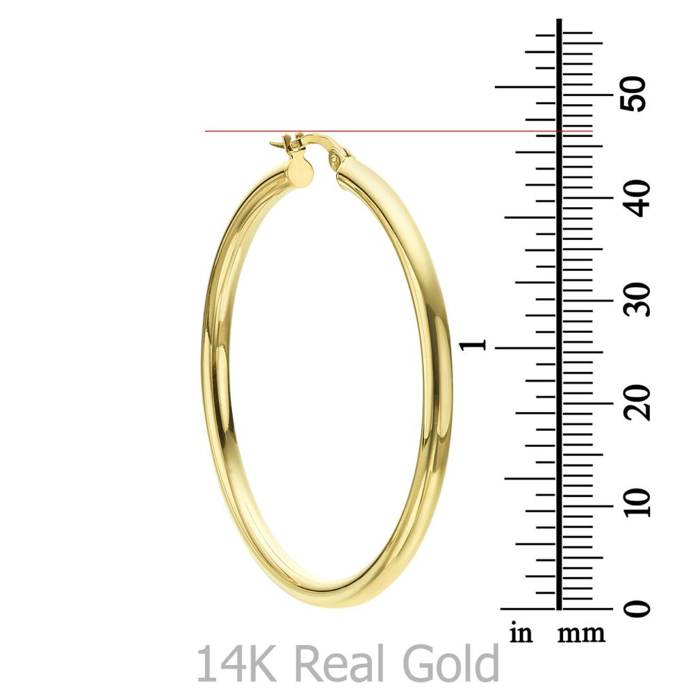 Women’s Gold Jewelry | 14K Yellow Gold Women's Earrings - XL