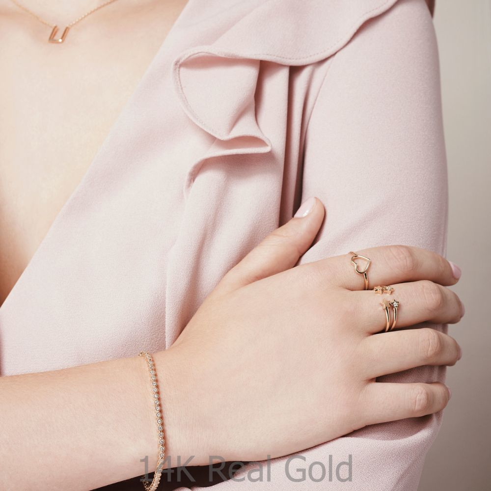 Women’s Gold Jewelry | Ring in Yellow Gold - Heart