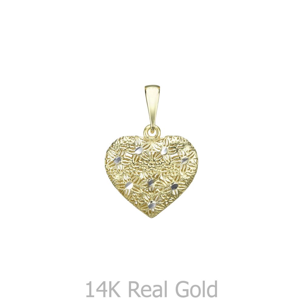 Women’s Gold Jewelry | Gold Pendant - Embroidered Heart