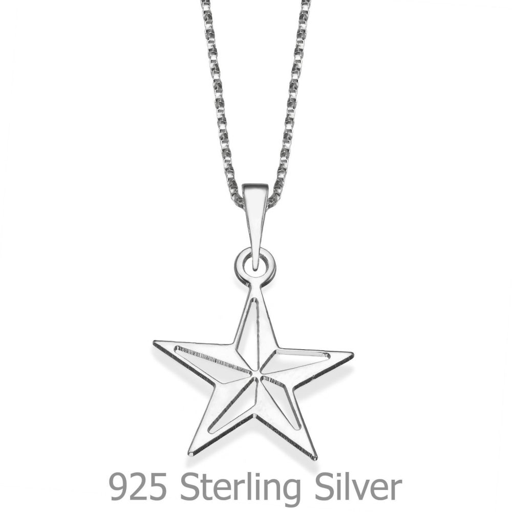 Girl's Jewelry | Pendant and Necklace in 925 Sterling Silver - Compass