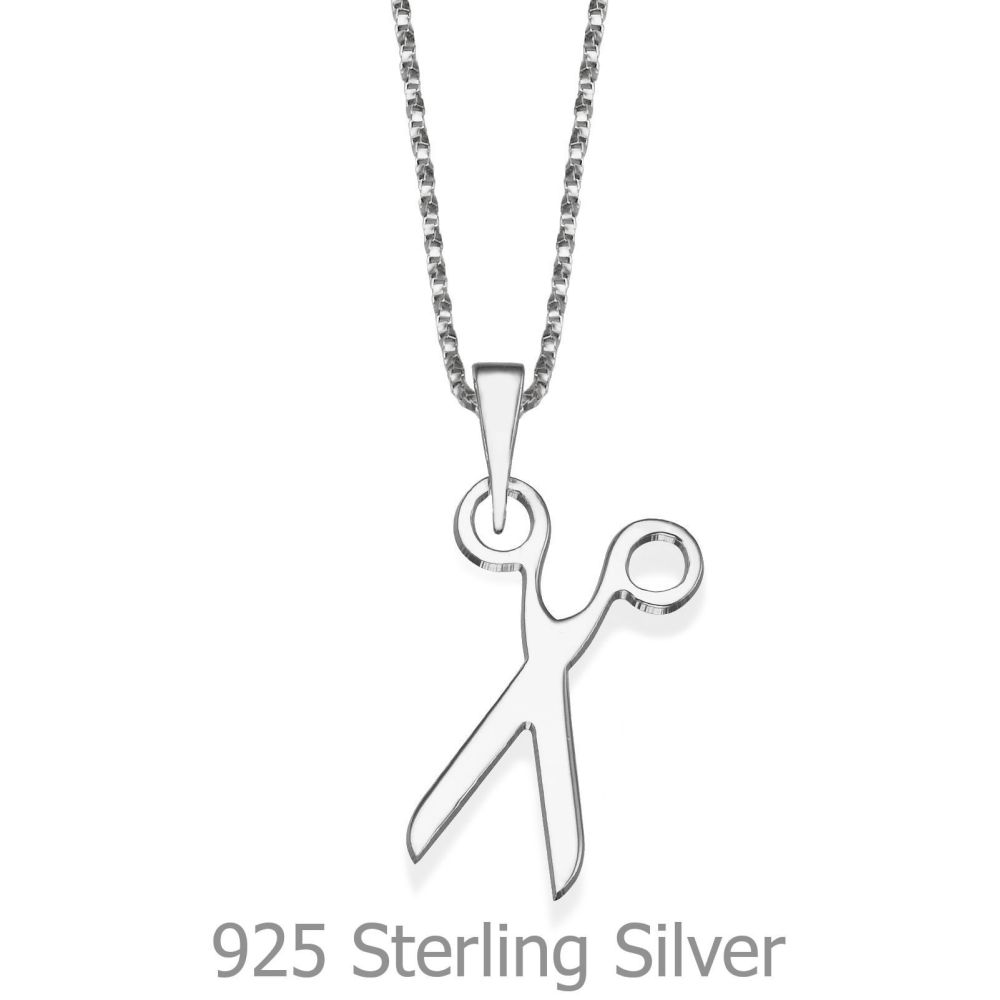 Girl's Jewelry | Pendant and Necklace in 925 Sterling Silver - Golden Shears