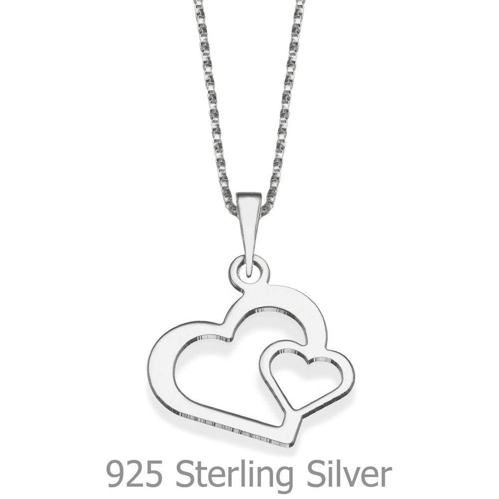 Girl's Jewelry | Pendant and Necklace in 925 Sterling Silver - From the Bottom of My Heart