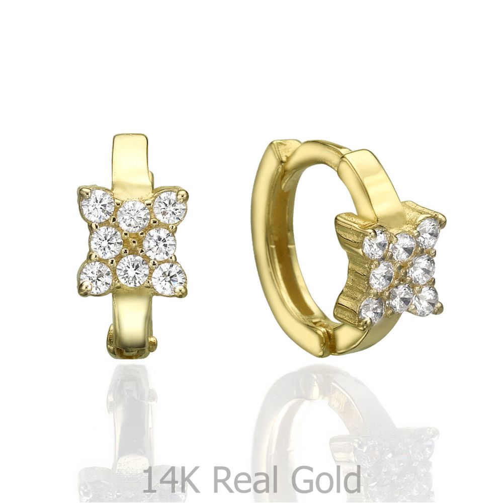 Sale | Huggie Gold Earrings -Butterfly Mia Small