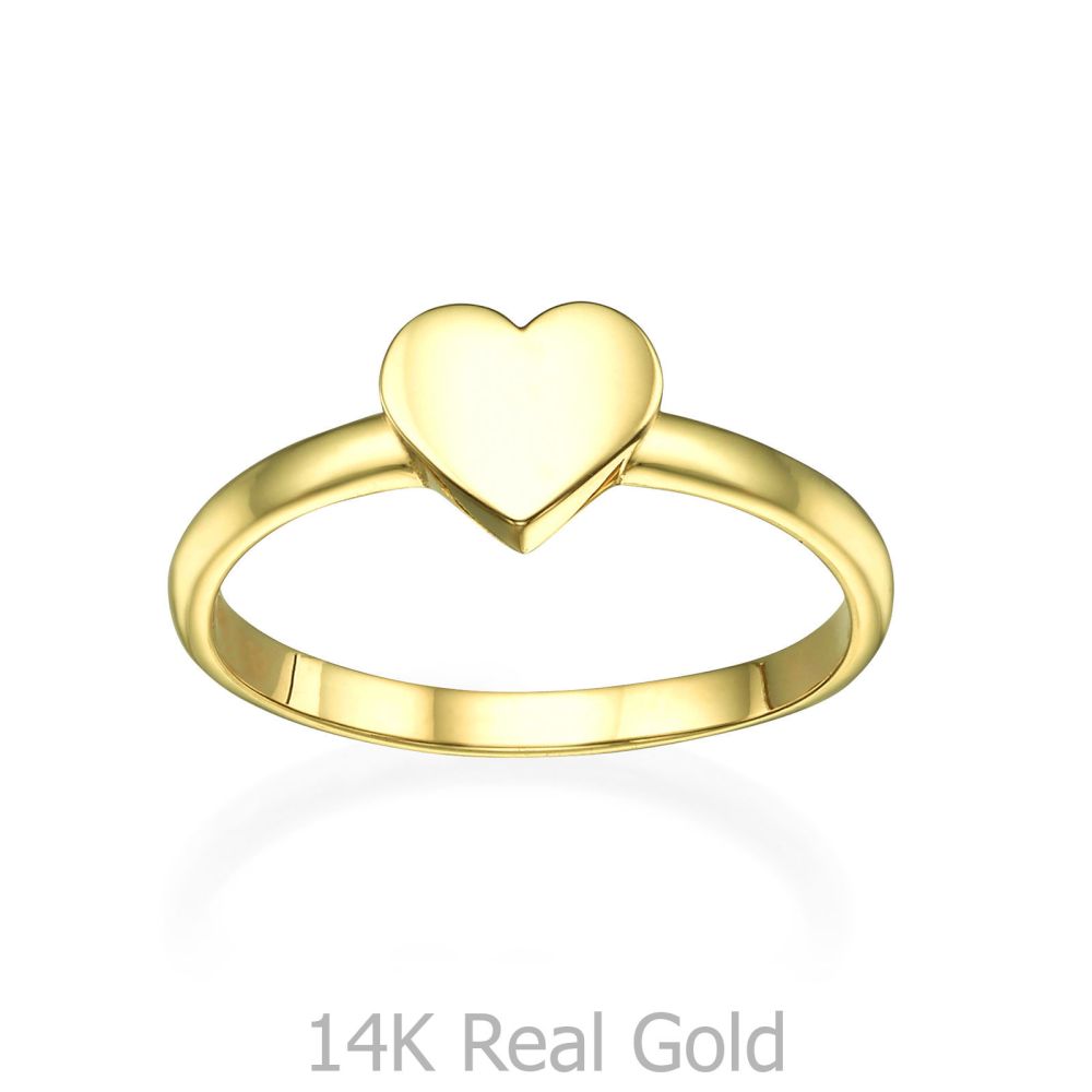 Women’s Gold Jewelry | Ring in Yellow Gold - Big Heart
