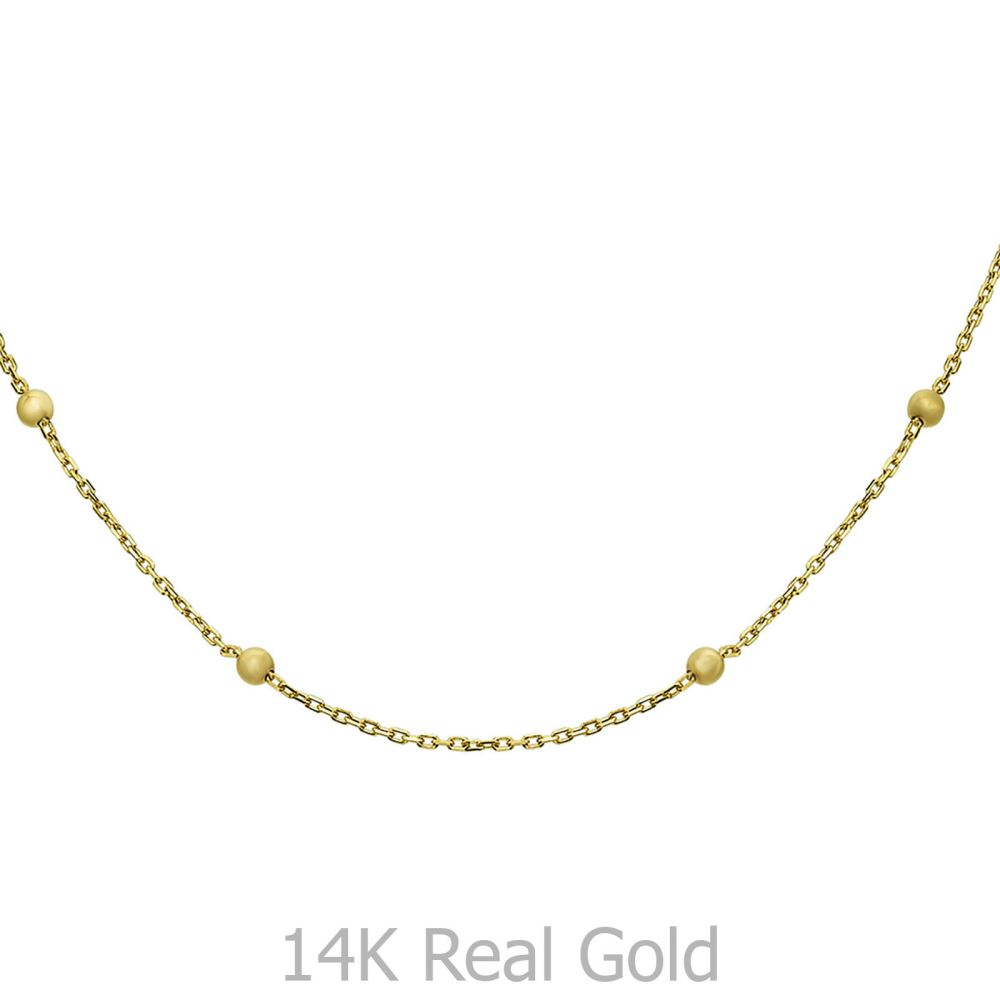 Gold Chains | 14K Yellow Gold Chains - Jasmine