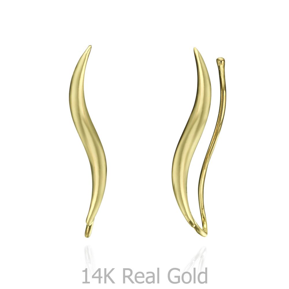 Women’s Gold Jewelry | 14K Yellow Gold Women's Earrings - Lynx