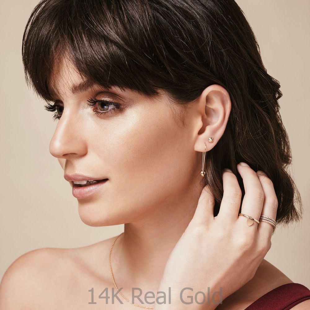 Women’s Gold Jewelry | 14K Yellow Gold Women's Earrings - Golden Point