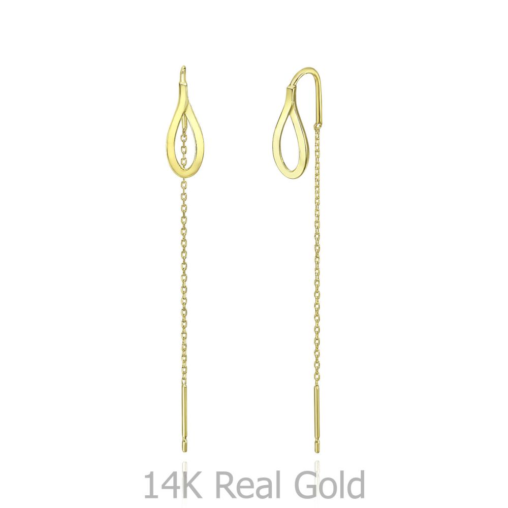 Women’s Gold Jewelry | 14K Yellow Gold Dangle Earrings - Drop