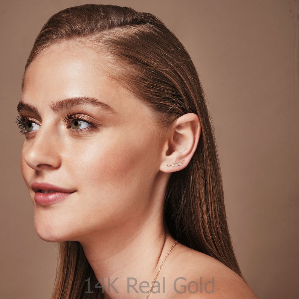 Women’s Gold Jewelry | 14K White Gold Women's Earrings - Cepheus