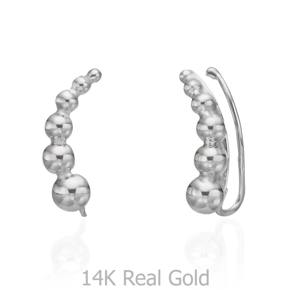 Women’s Gold Jewelry | 14K White Gold Women's Earrings - Andromeda