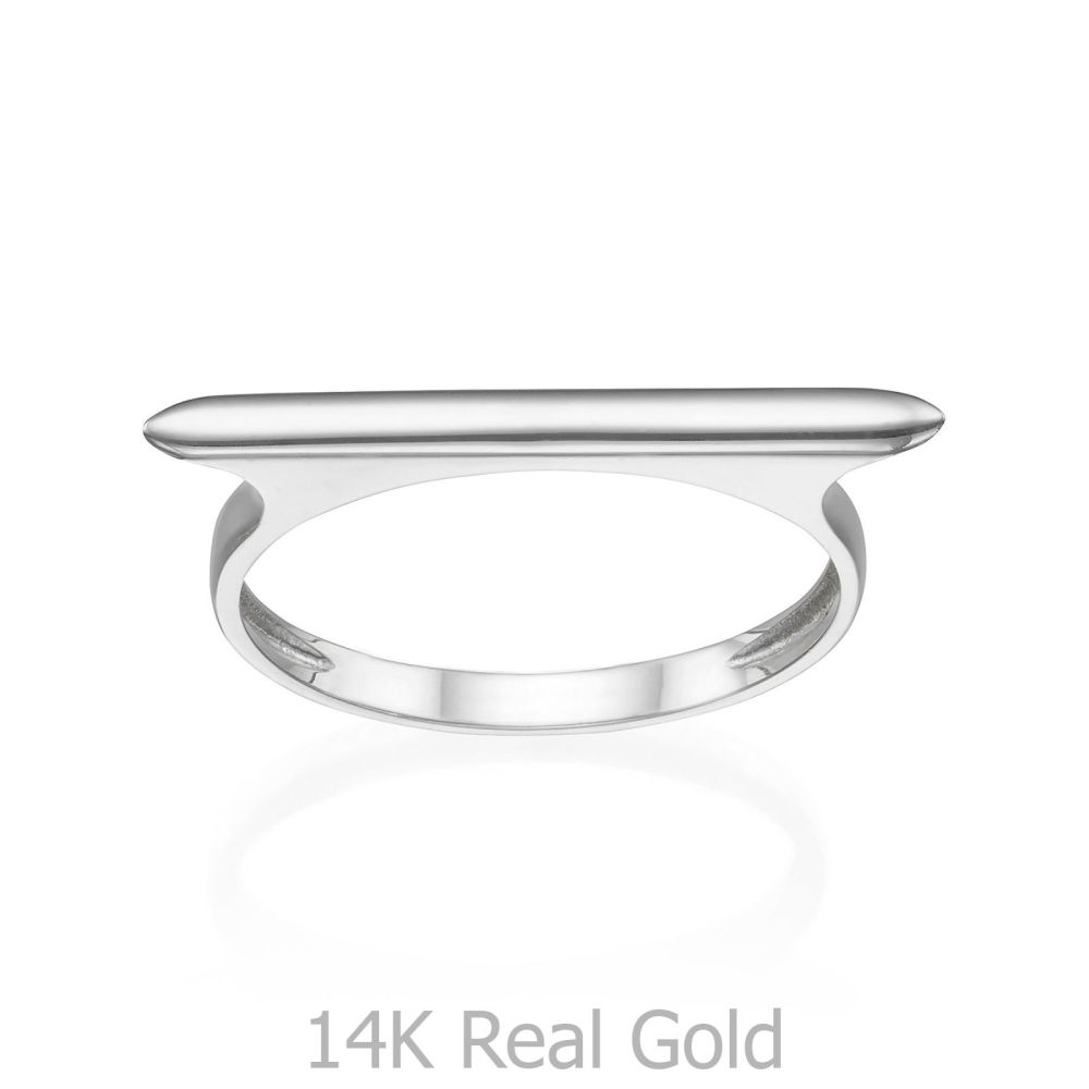 Women’s Gold Jewelry | Ring in 14K White Gold - Line