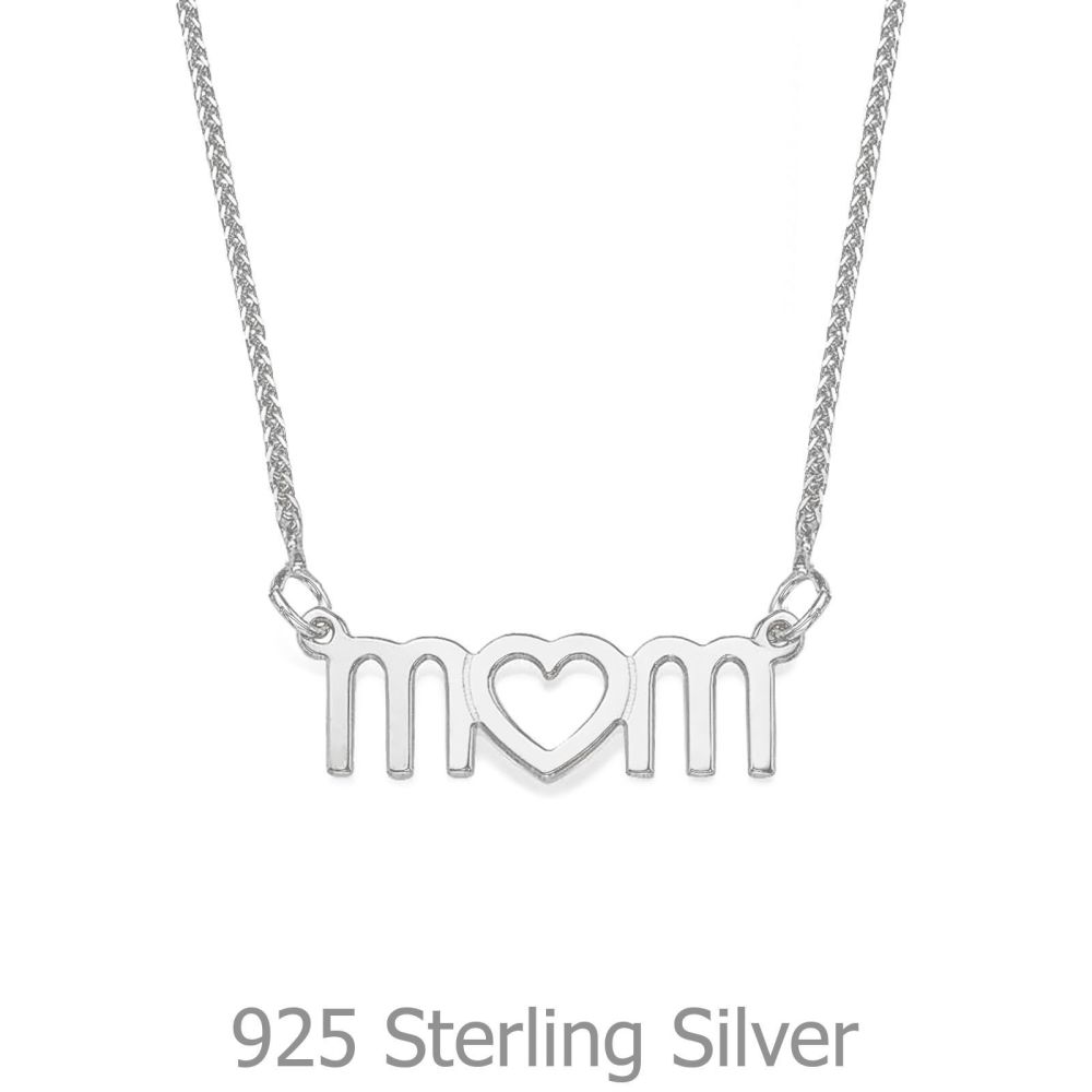 Gold Pendant | 926 Sterling Silver women's pandant - Mother's Heart Necklace