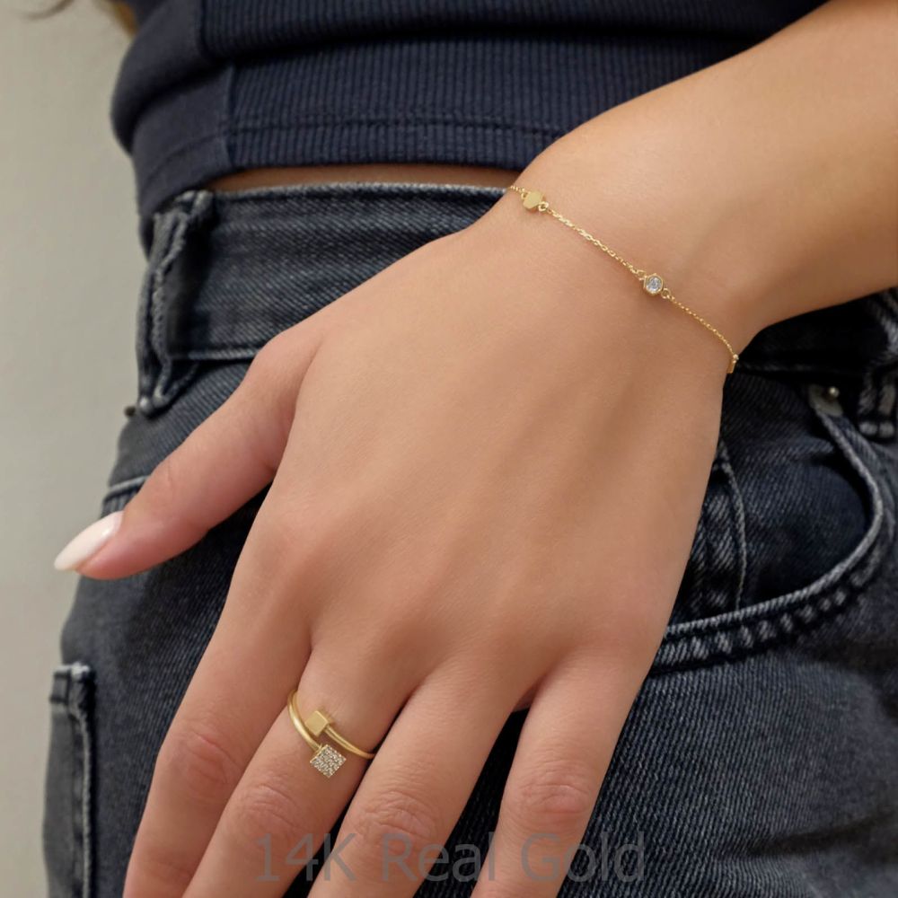 Women’s Gold Jewelry | 14K Yellow Gold Women's Bracelets - Camila