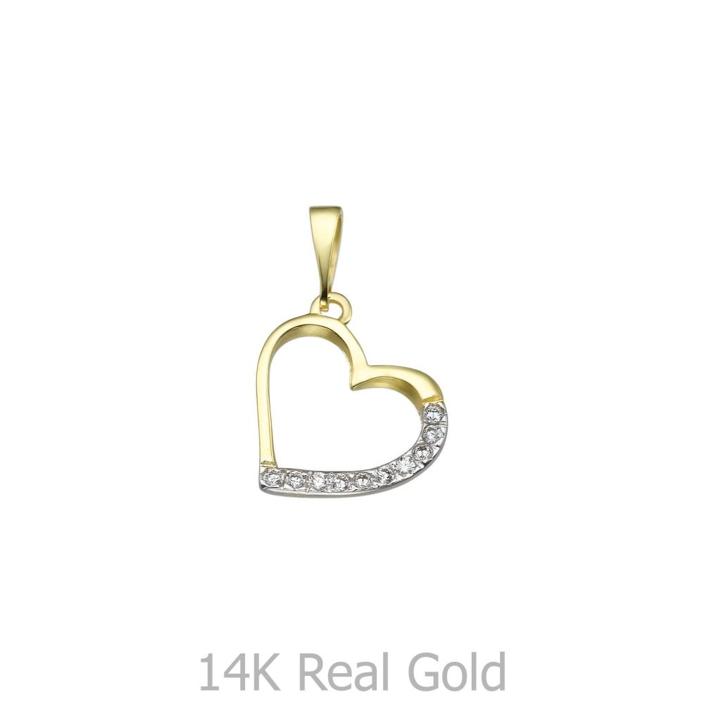 Women’s Gold Jewelry | Gold Pendant - Glittering Heart