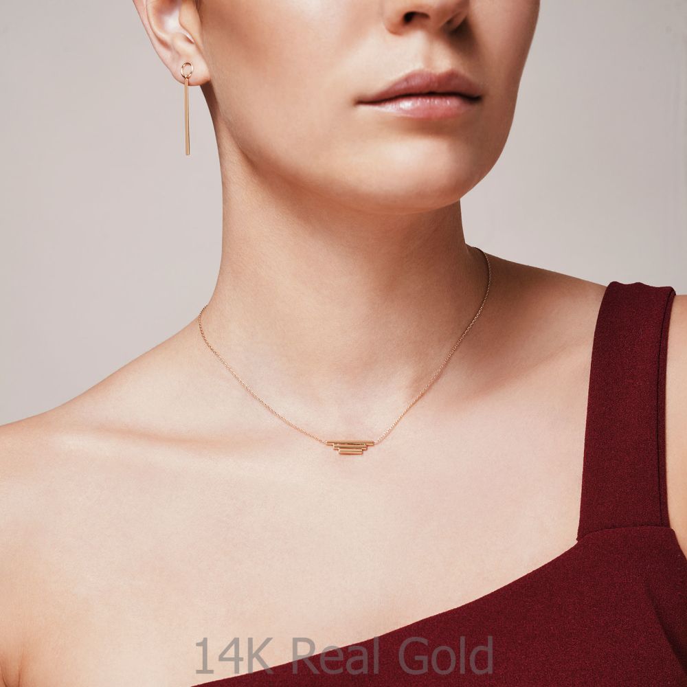 Women’s Gold Jewelry | 14K Yellow Gold Women's Earrings - Pendulum