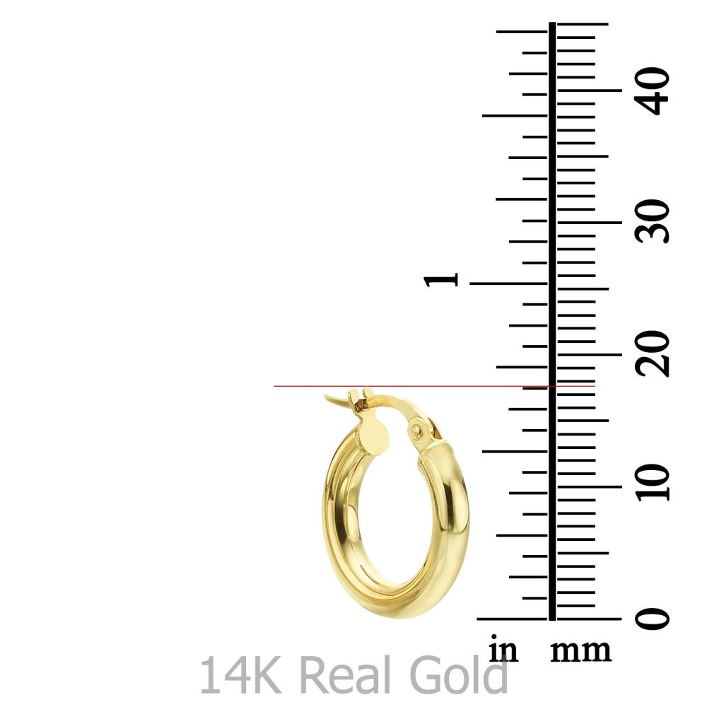 Women’s Gold Jewelry | 14K Yellow Gold Women's Earrings - S