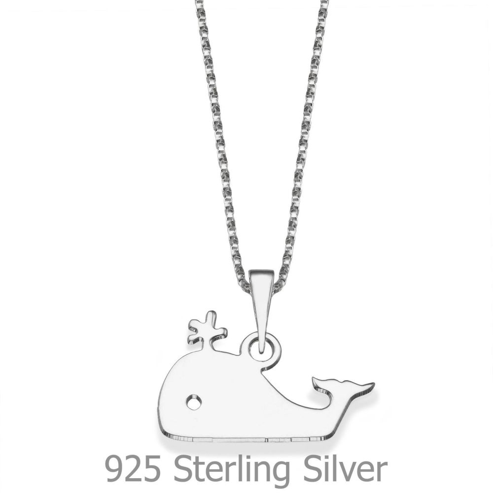 Girl's Jewelry | Pendant and Necklace in 925 Sterling Silver - Wally Whale