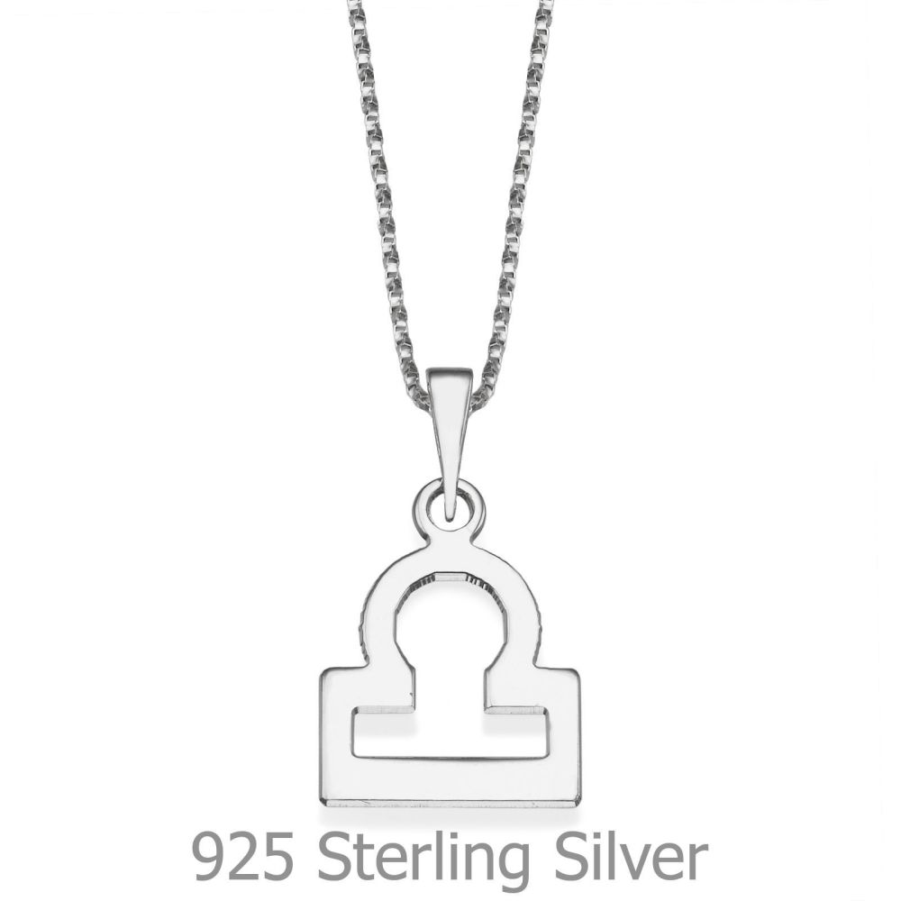 Girl's Jewelry | Pendant and Necklace in 925 Sterling Silver - Libra