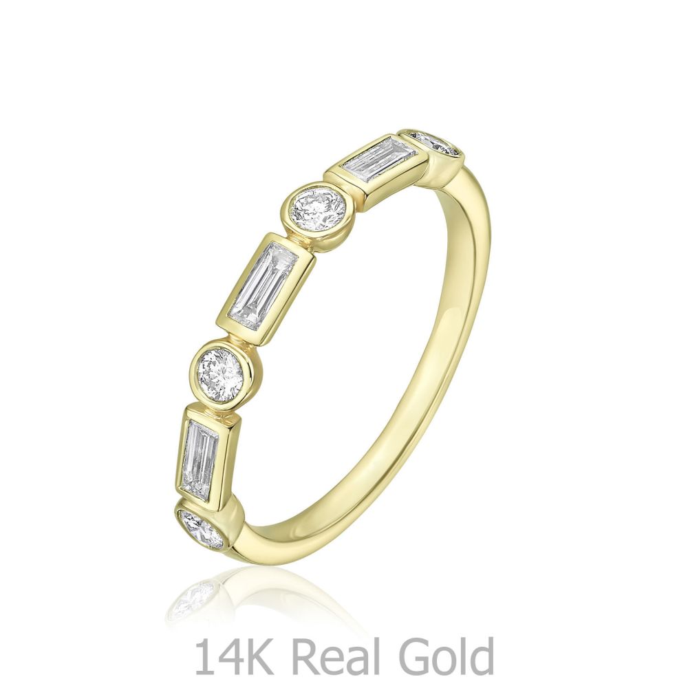 Diamond Jewelry | 14K Yellow Gold Diamond Ring - Renee
