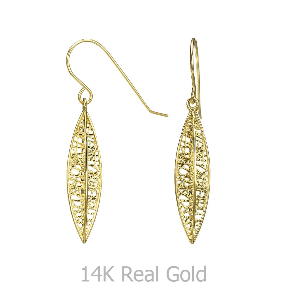 Sale | Drop and Dangle Earrings - Golden Leaf
