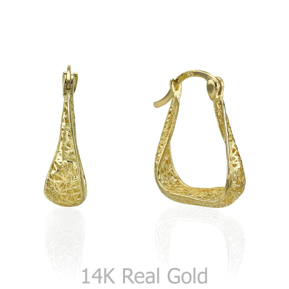 Women’s Gold Jewelry | Gold Hoop Earrings - Twisting Hoops