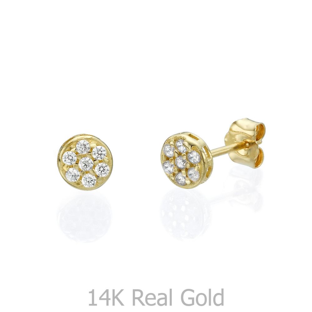 Women’s Gold Jewelry | Gold Stud Earrings - Circle of Carmen