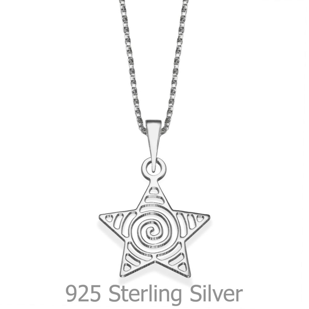 Girl's Jewelry | Pendant and Necklace in 925 Sterling Silver - Shooting Star